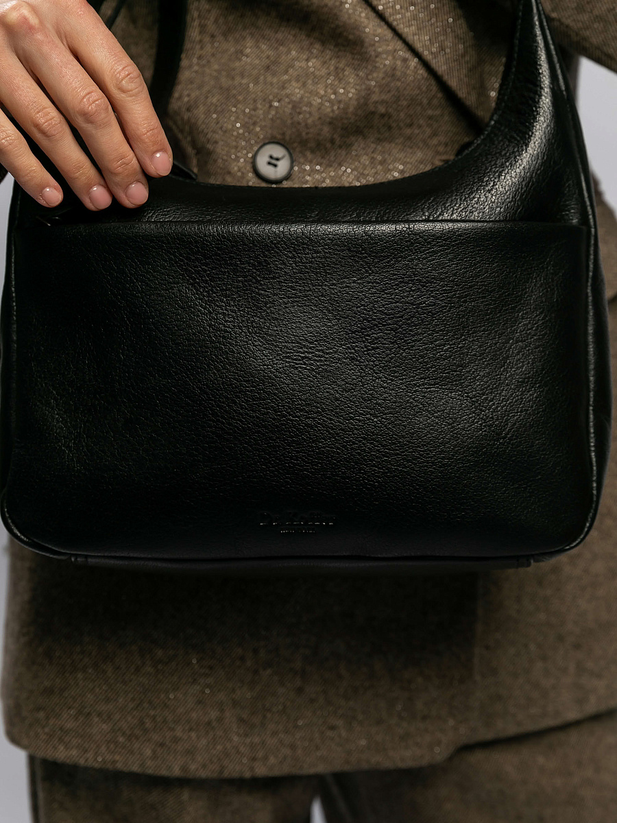 Женская сумка Dr.Koffer из натуральной кожи черная