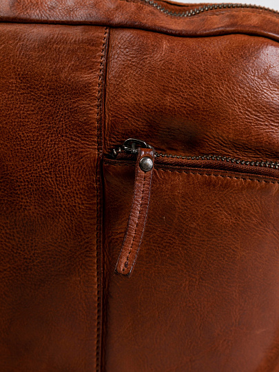 Сумка через плечо Dr.Koffer из натуральной кожи коричневая