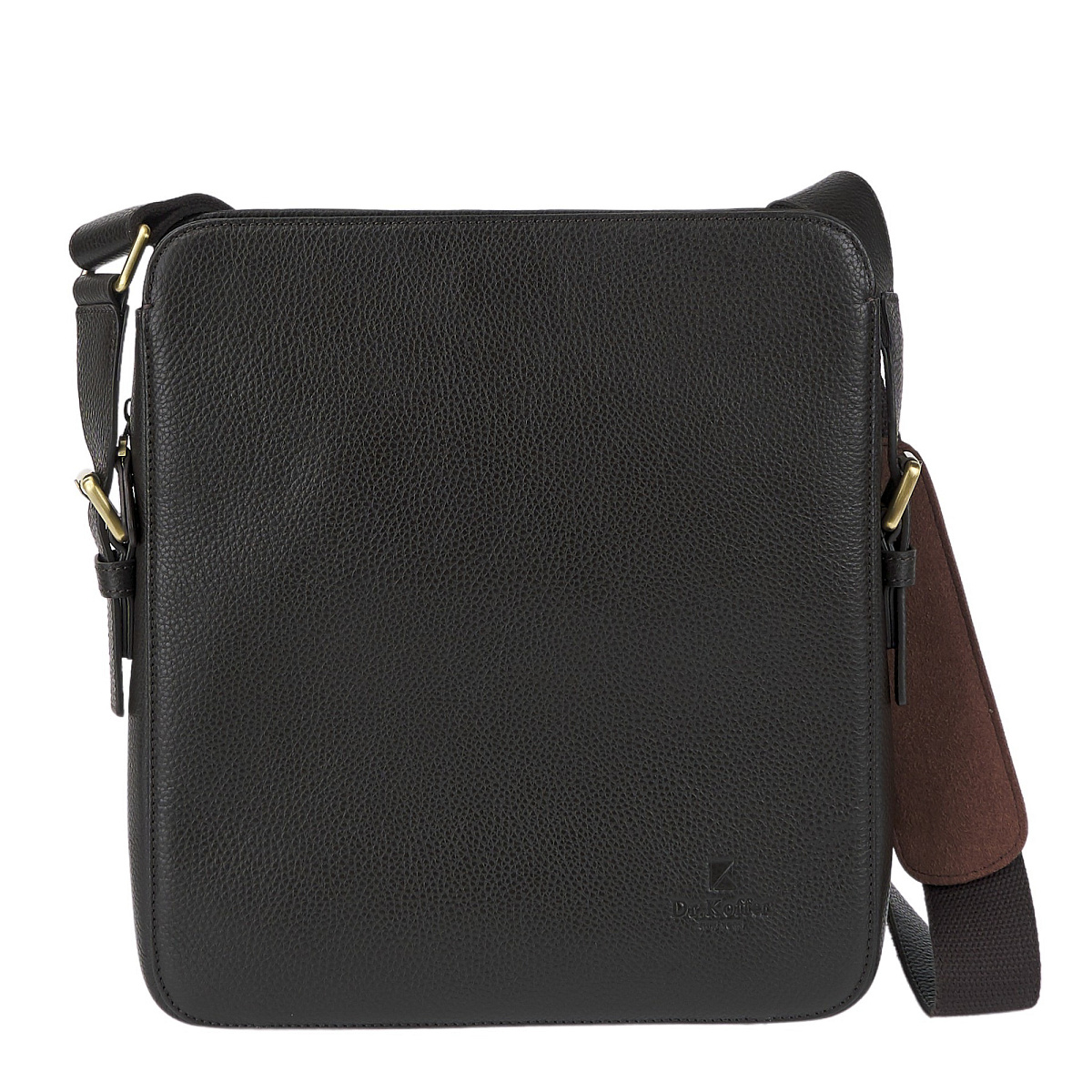 Сумка через плечо Dr.Koffer из натуральной кожи коричневая