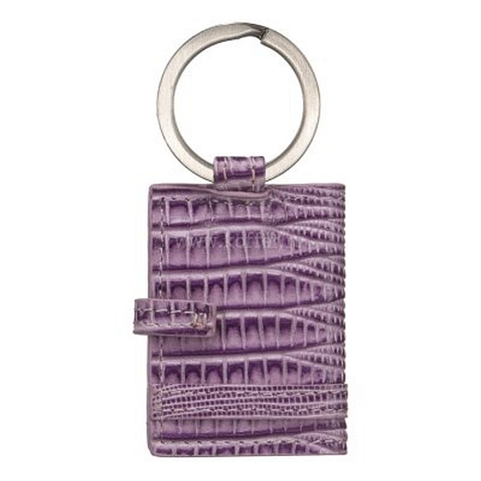Брелок Dr. Koffer из натуральной кожи фиолетовый