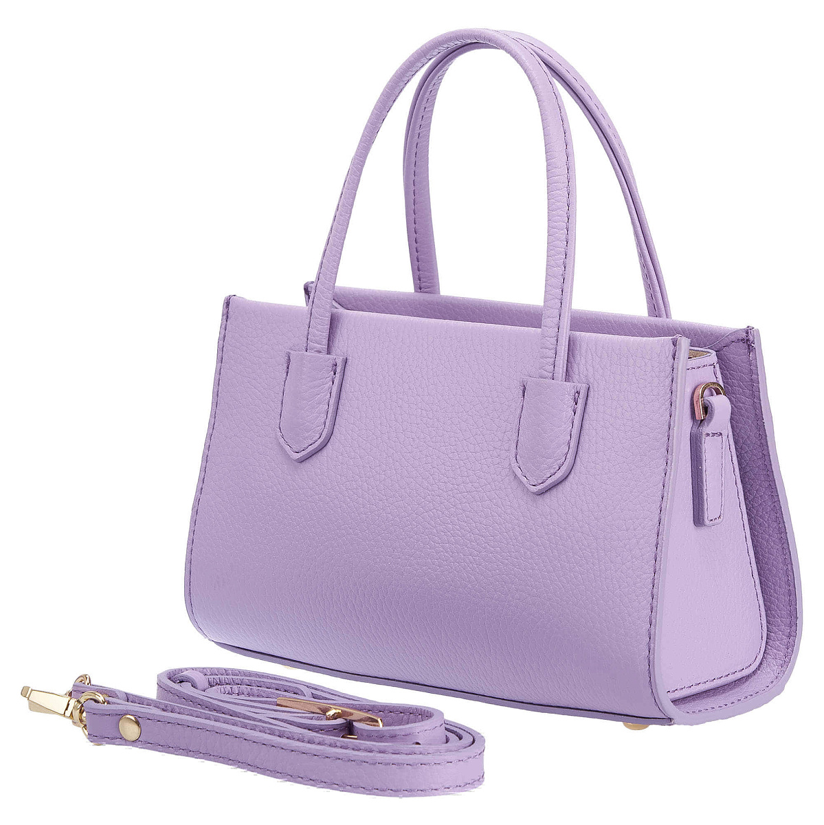 Женская сумка Dr. Koffer из натуральной кожи розовая