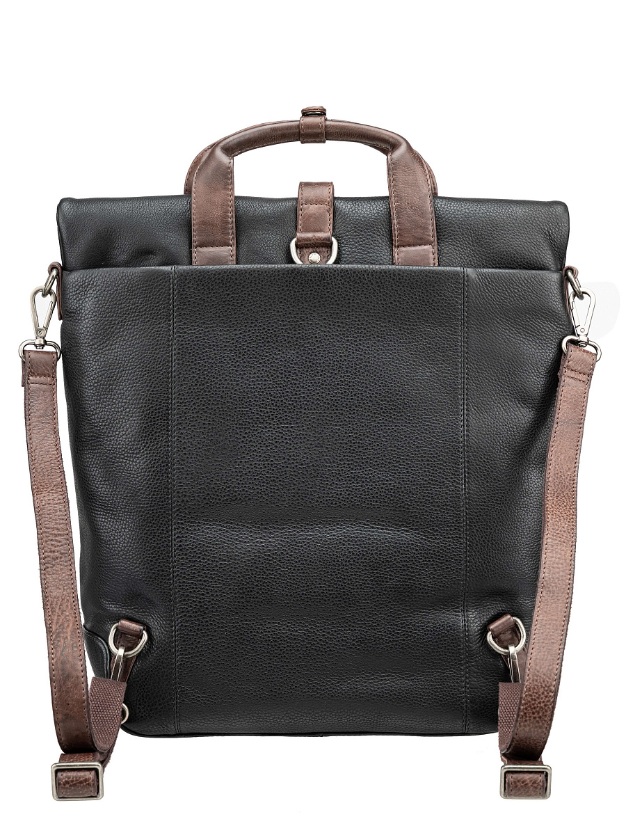 Рюкзак Dr. Koffer из натуральной кожи черный