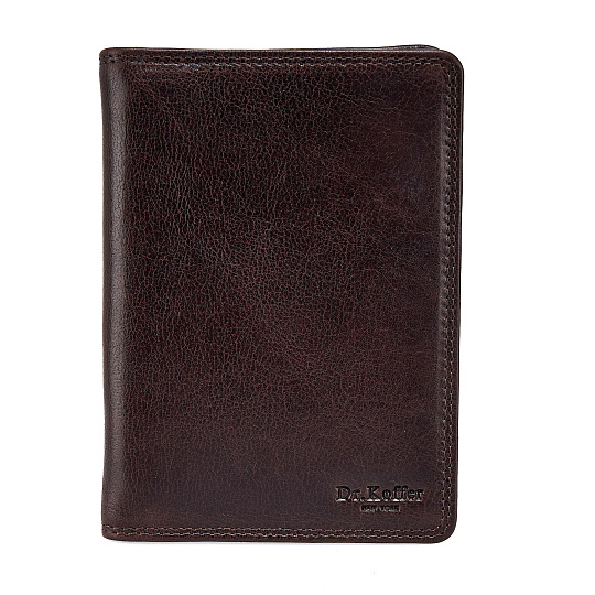 Портмоне Dr.Koffer из натуральной кожи коричневое