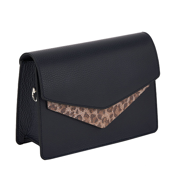 Женская сумка Dr. Koffer из натуральной кожи синяя