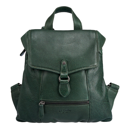 Рюкзак Dr.Koffer из натуральной кожи зеленый