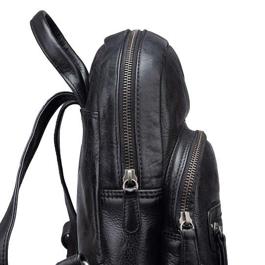Рюкзак Dr.Koffer из натуральной кожи черный