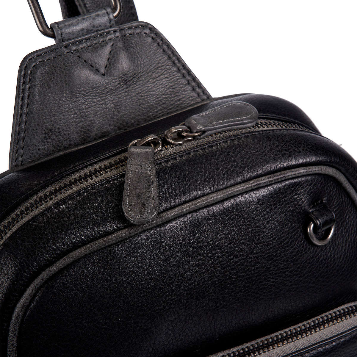 Рюкзак Dr.Koffer из натуральной кожи черный