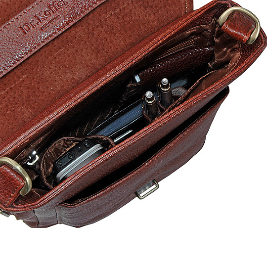Сумка планшет Dr.Koffer из натуральной кожи светло-коричневый
