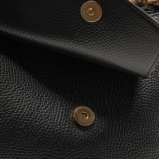 Женская сумка Dr. Koffer из натуральной кожи черная