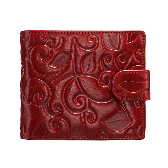 Портмоне Dr.Koffer из натуральной кожи бордовый