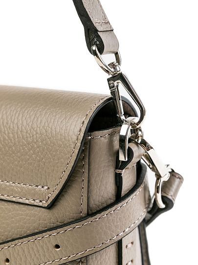 Женская сумка Dr.Koffer из натуральной кожи бежевая