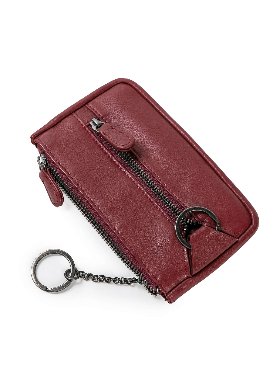 Портмоне Dr.Koffer из натуральной кожи бордовое