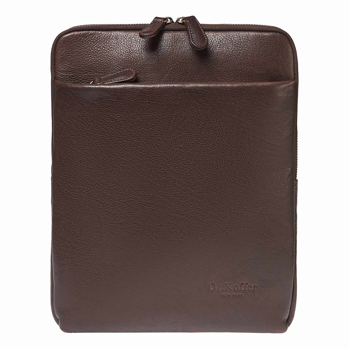 Сумка через плечо Dr.Koffer из натуральной кожи коричневая