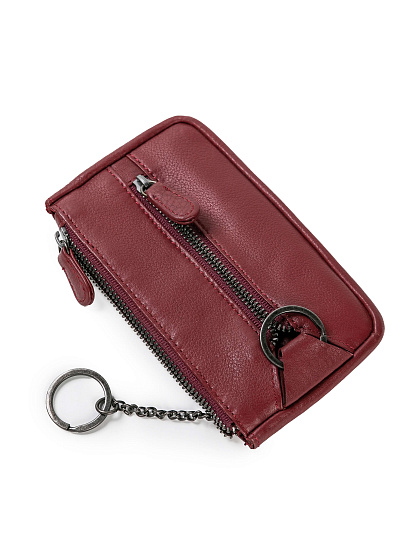 Портмоне Dr.Koffer из натуральной кожи бордовое