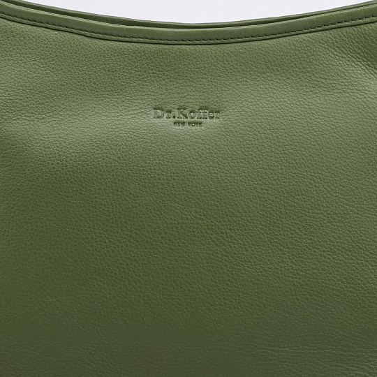 Женская сумка Dr.Koffer из натуральной кожи зеленая