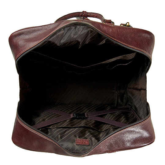 Сумка дорожная Dr.Koffer из натуральной кожи коричневая