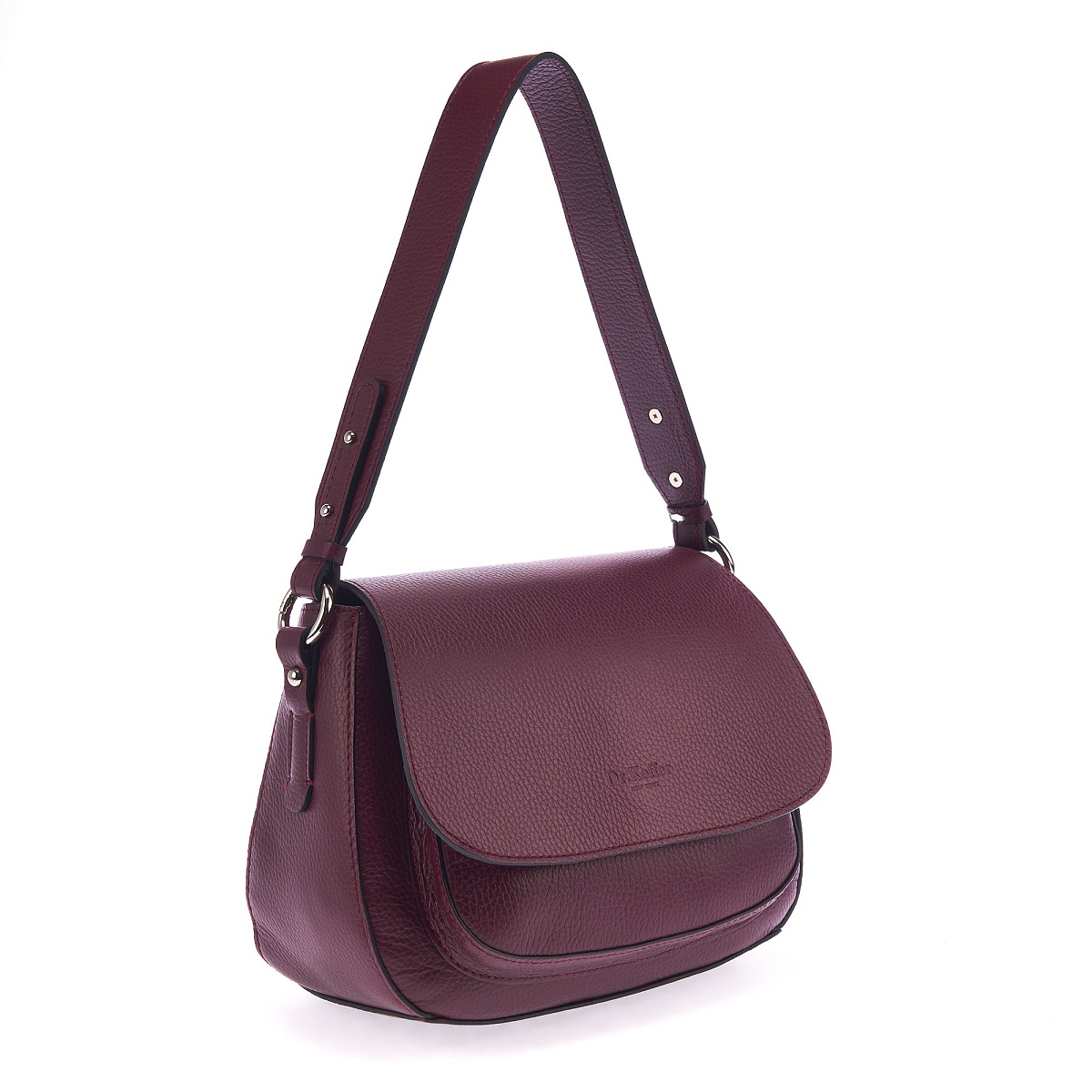 Женская сумка Dr. Koffer из натуральной кожи бордовая
