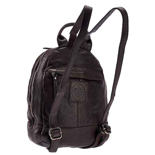 Рюкзак Dr.Koffer из натуральной кожи темно-коричневый