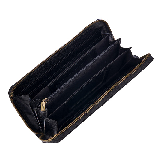 Портмоне Dr.Koffer из натуральной кожи черное