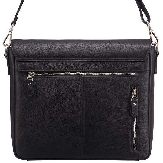 Деловая сумка Dr.Koffer из натуральной кожи черная