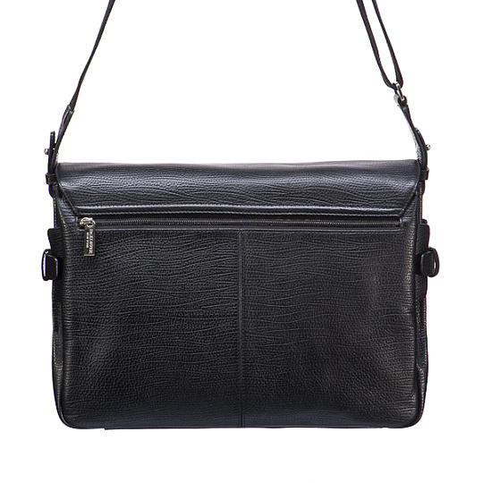 Сумка через плечо Dr.Koffer из натуральной кожи черная