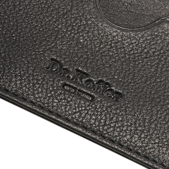 Кредитница Dr.Koffer из натуральной кожи черная