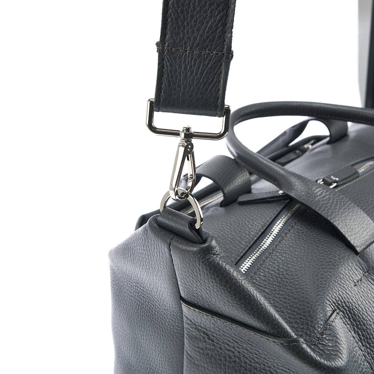 Сумка дорожная Dr. Koffer из натуральной кожи синяя