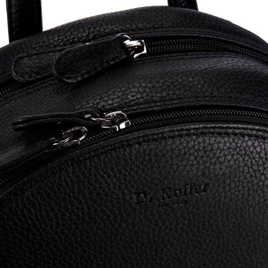 Рюкзак Dr.Koffer из натуральной кожи черный