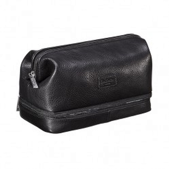 Несессер Dr. Koffer из натуральной кожи черный