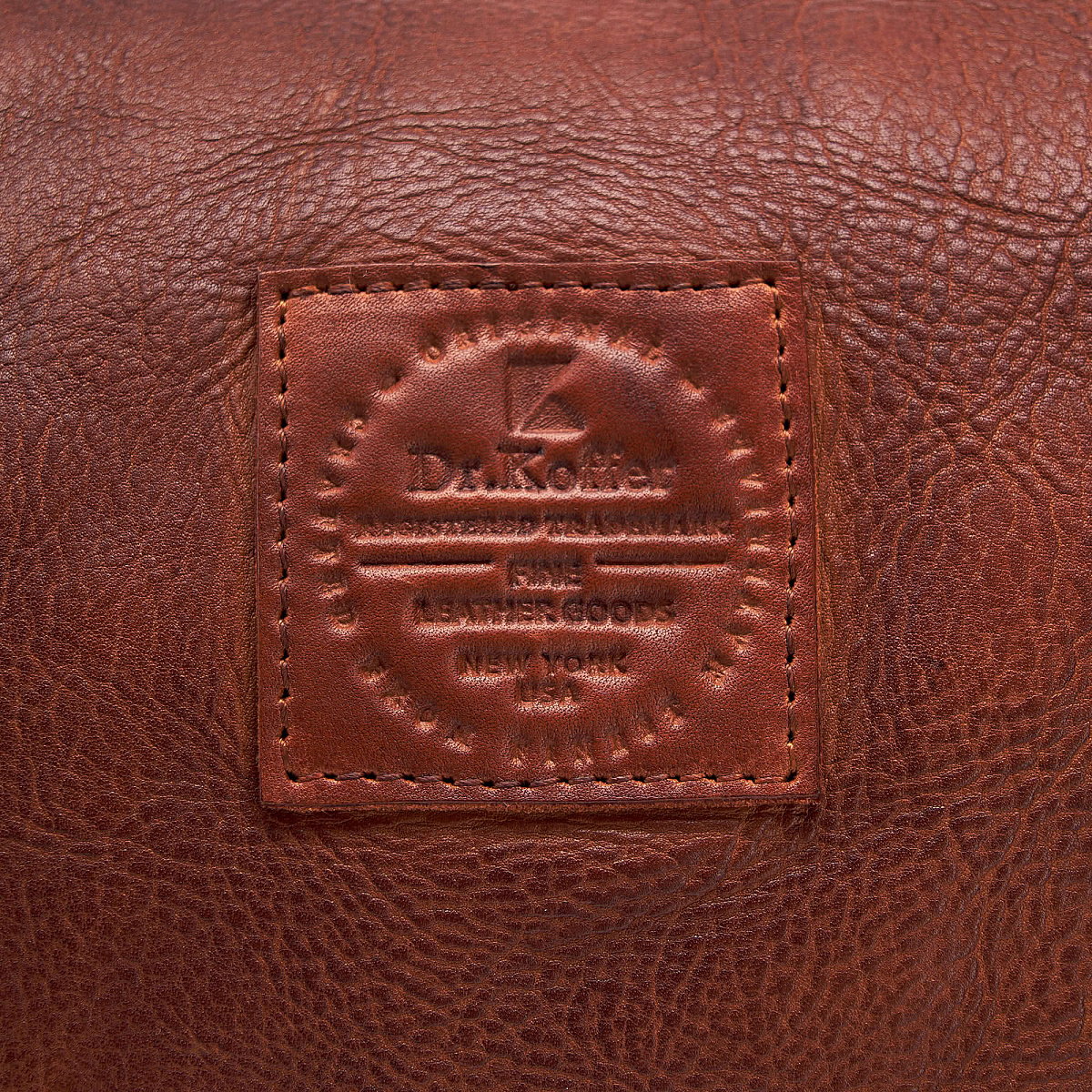 Сумка дорожная Dr.Koffer из натуральной кожи коричневая