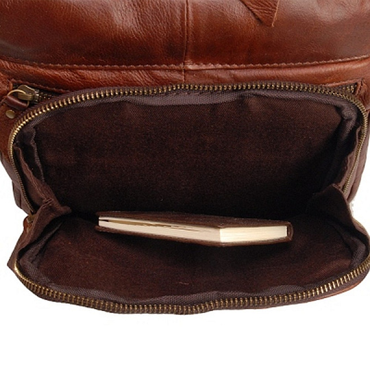 Коричневая сумка для документов с карманами Dr.Koffer 109211-21-09