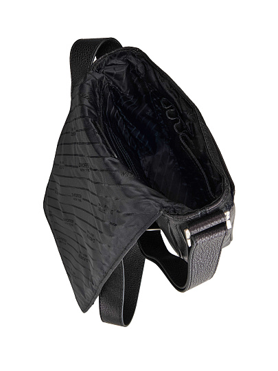 Сумка через плечо Dr.Koffer из натуральной кожи черная