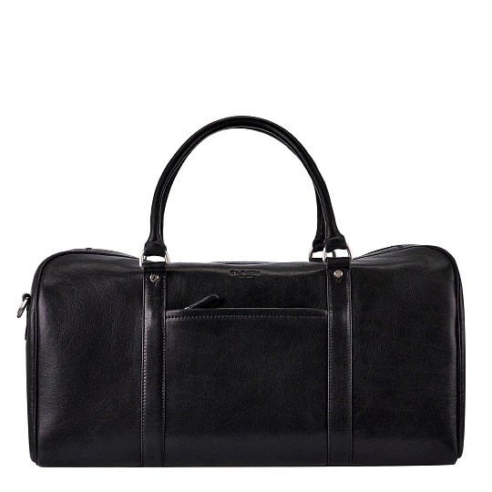 Сумка дорожная Dr.Koffer из натуральной кожи черная