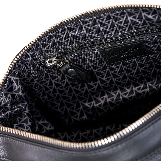 Несессер Dr. Koffer из натуральной кожи черный