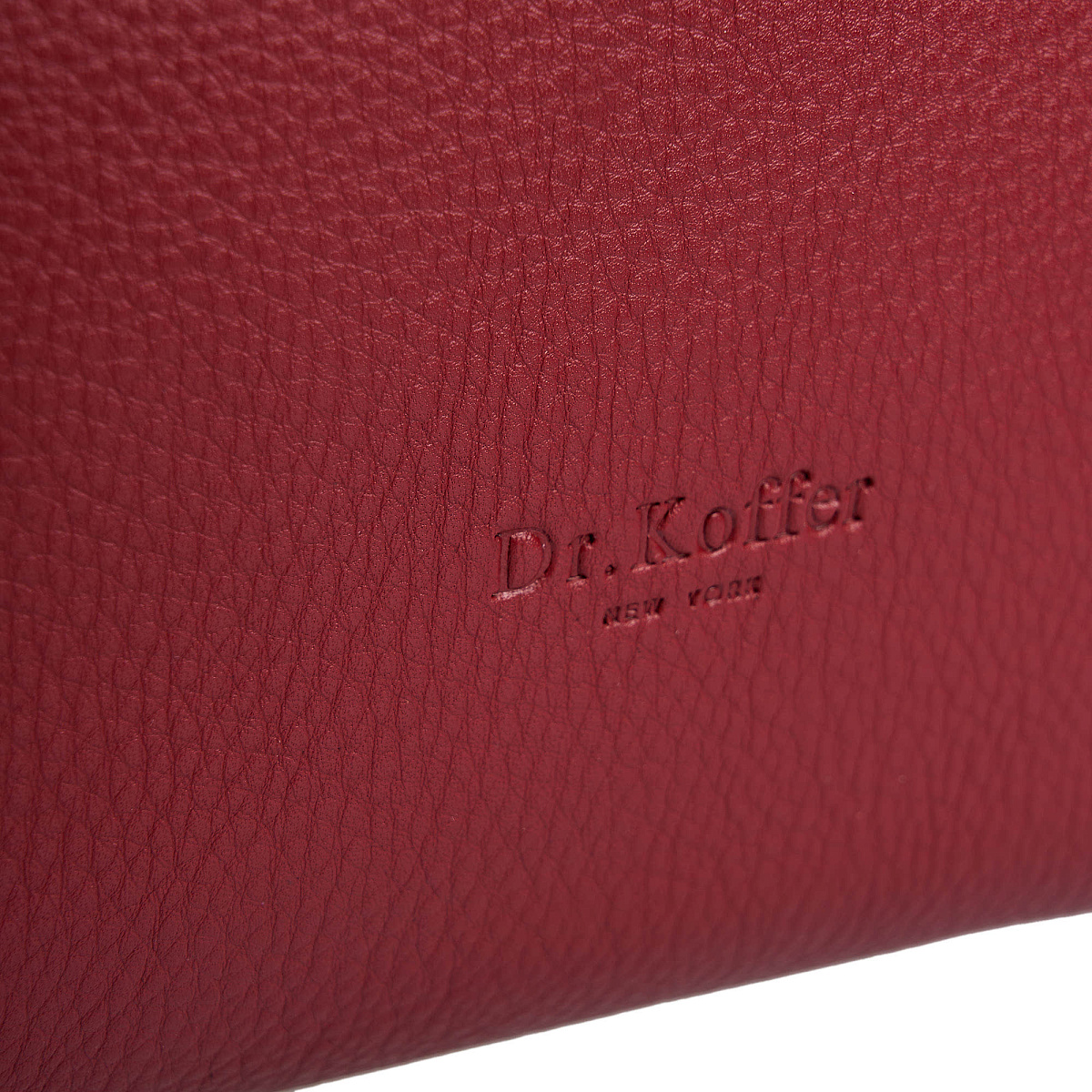 Женская сумка Dr. Koffer из натуральной кожи бордовая