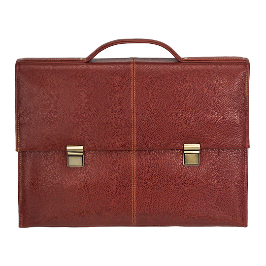 Портфель Dr.Koffer из натуральной кожи светло-коричневый