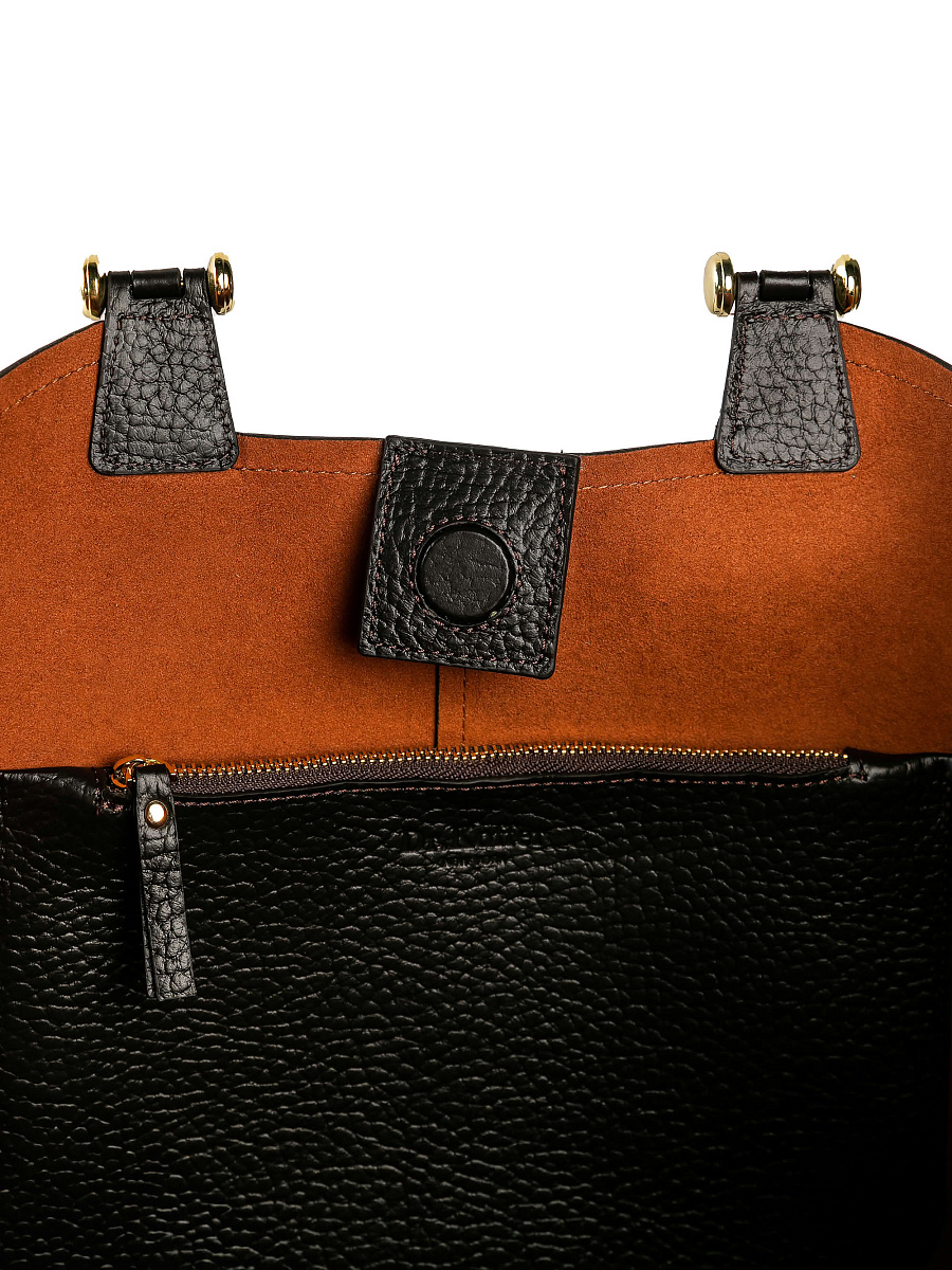 Женская сумка Dr. Koffer из натуральной кожи коричневая