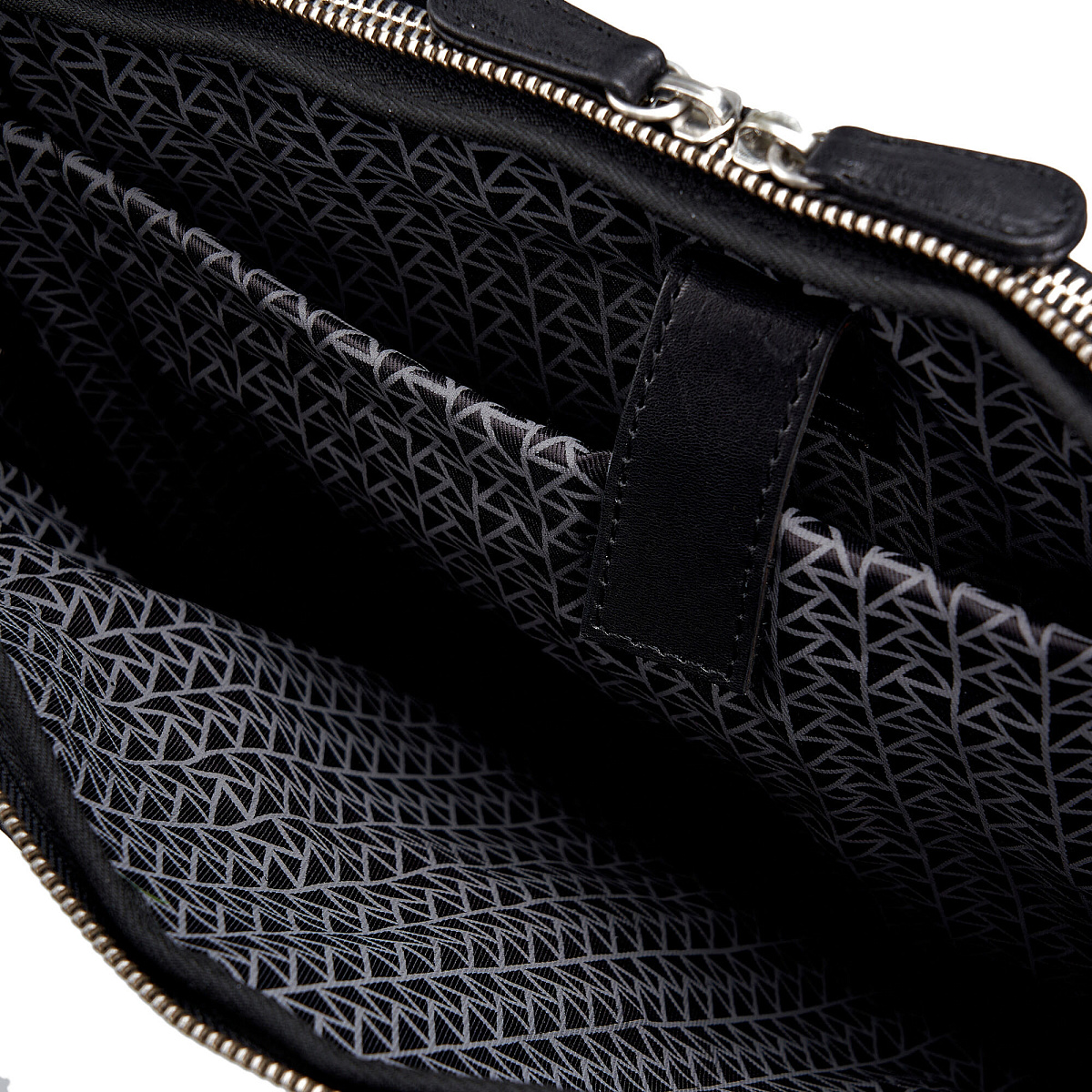 Деловая сумка Dr.Koffer из натуральной кожи черная