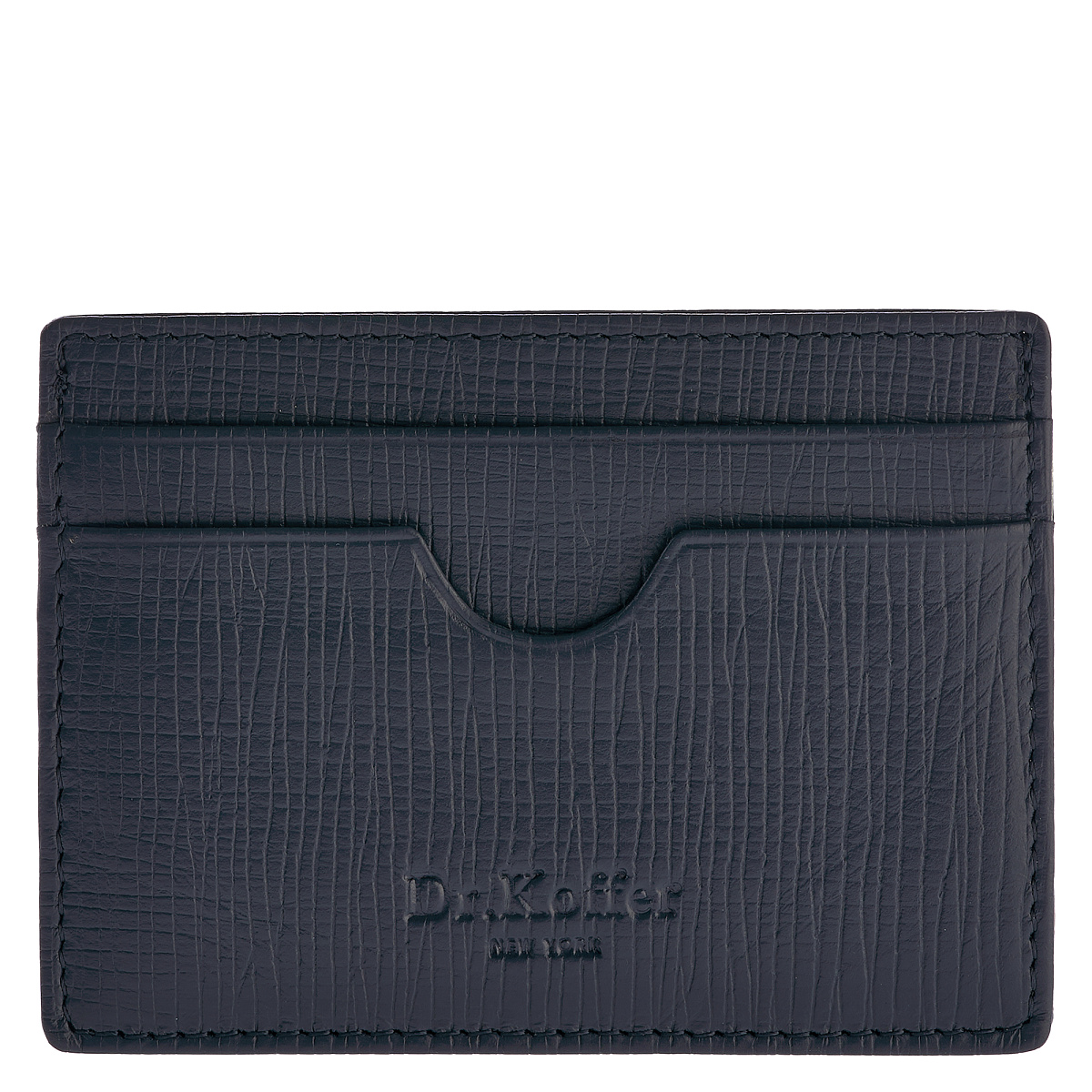 Кредитница Dr.Koffer из натуральной кожи синяя