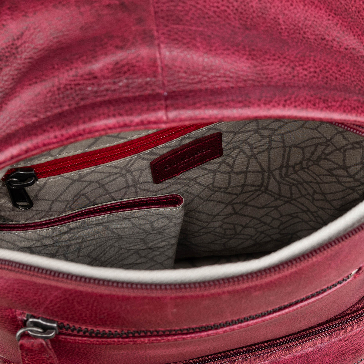 Рюкзак Dr.Koffer из натуральной кожи бордовый