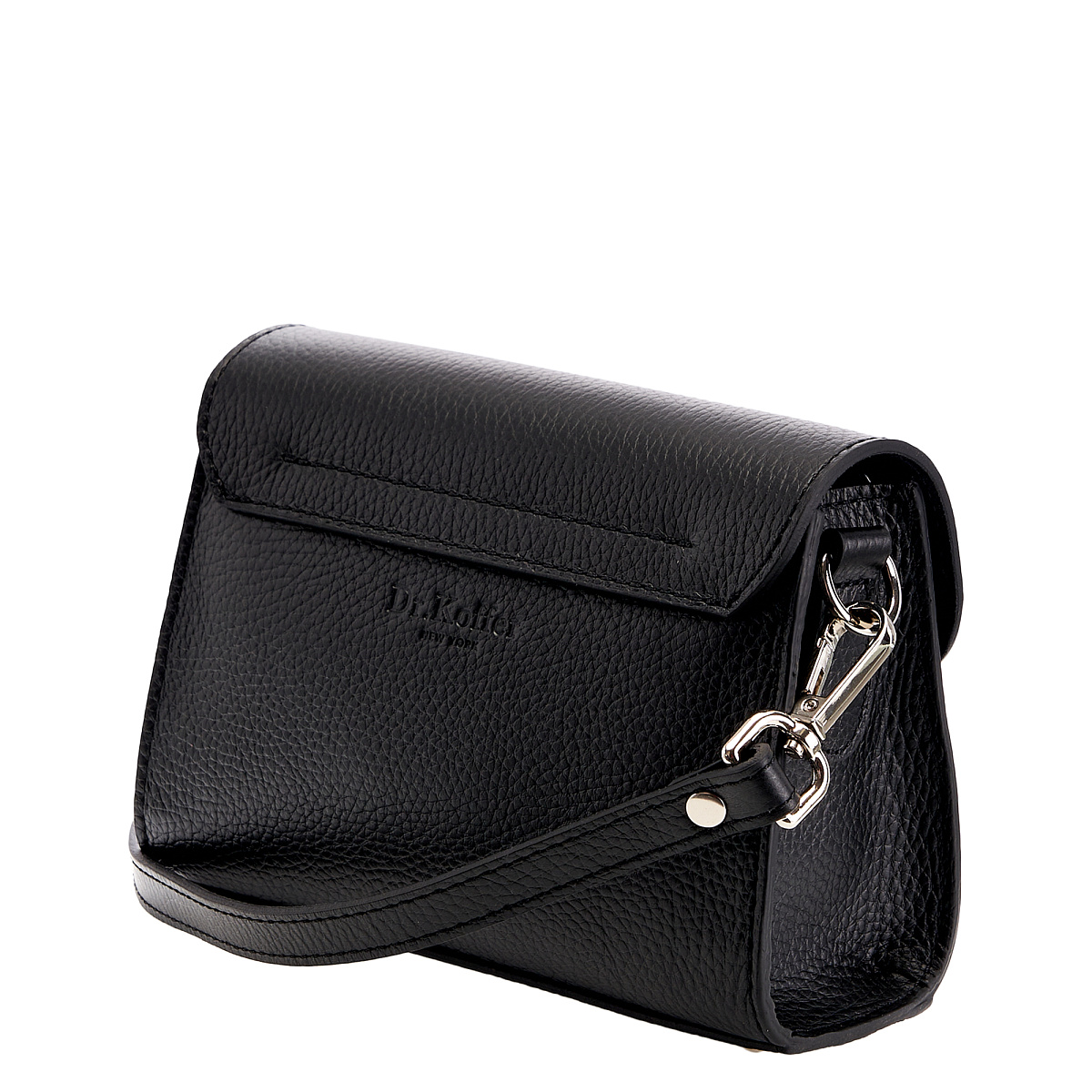 Женская сумка Dr. Koffer из натуральной кожи черная