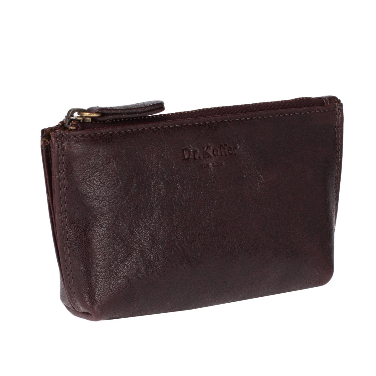 Ключница Dr.Koffer из натуральной кожи темно-коричневая