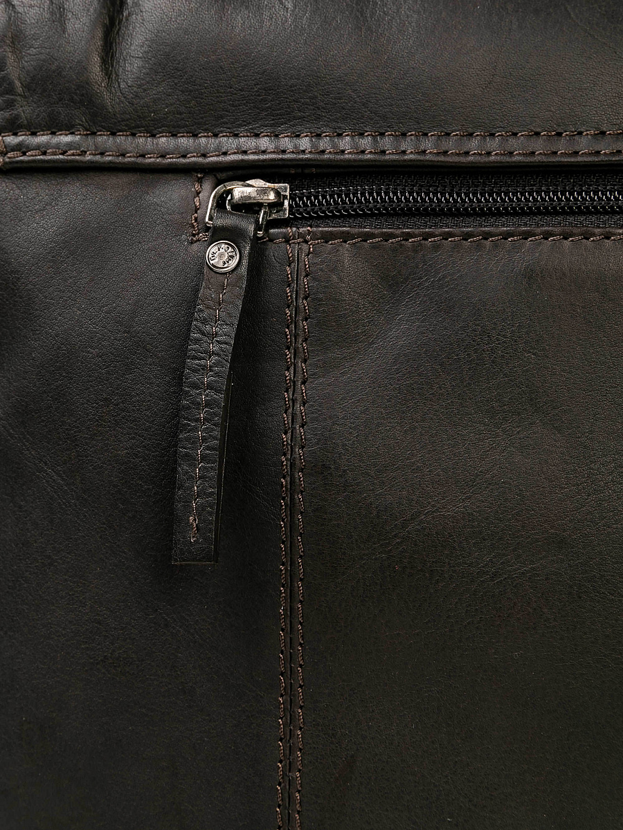 Портфель Dr.Koffer из натуральной кожи коричневый