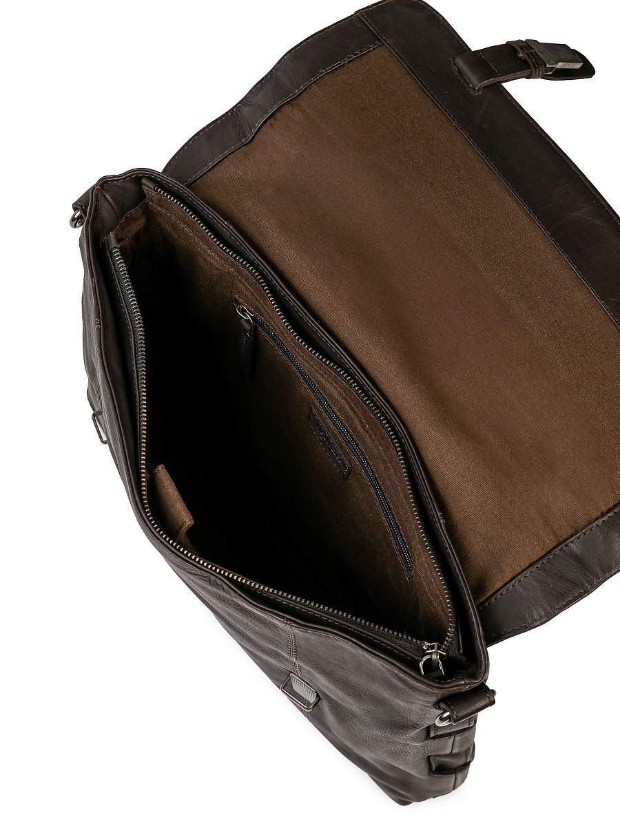 Портфель Dr.Koffer из натуральной кожи коричневый