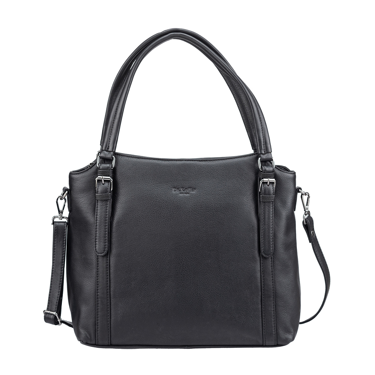 Женская сумка Dr.Koffer из натуральной кожи чёрная