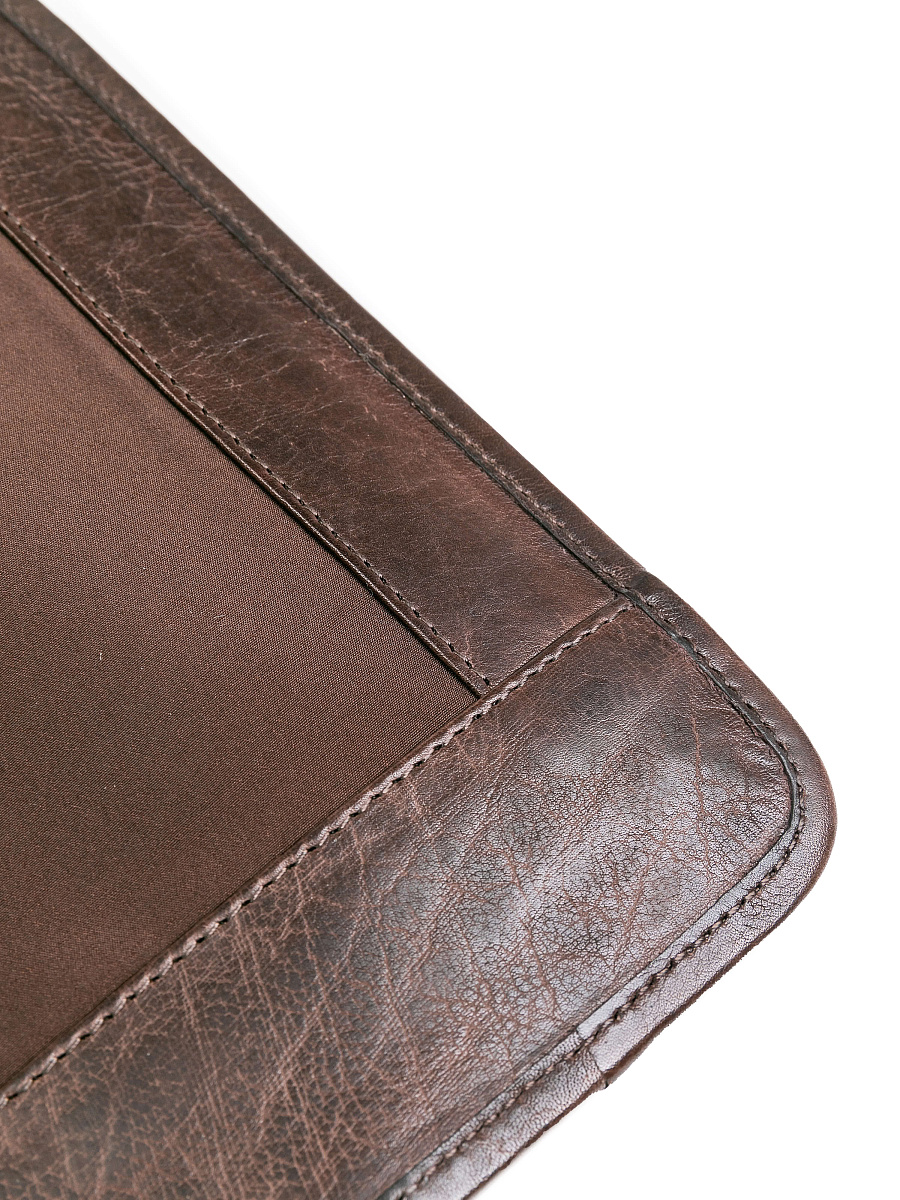 Портфель Dr.Koffer из натуральной кожи темно-коричневый