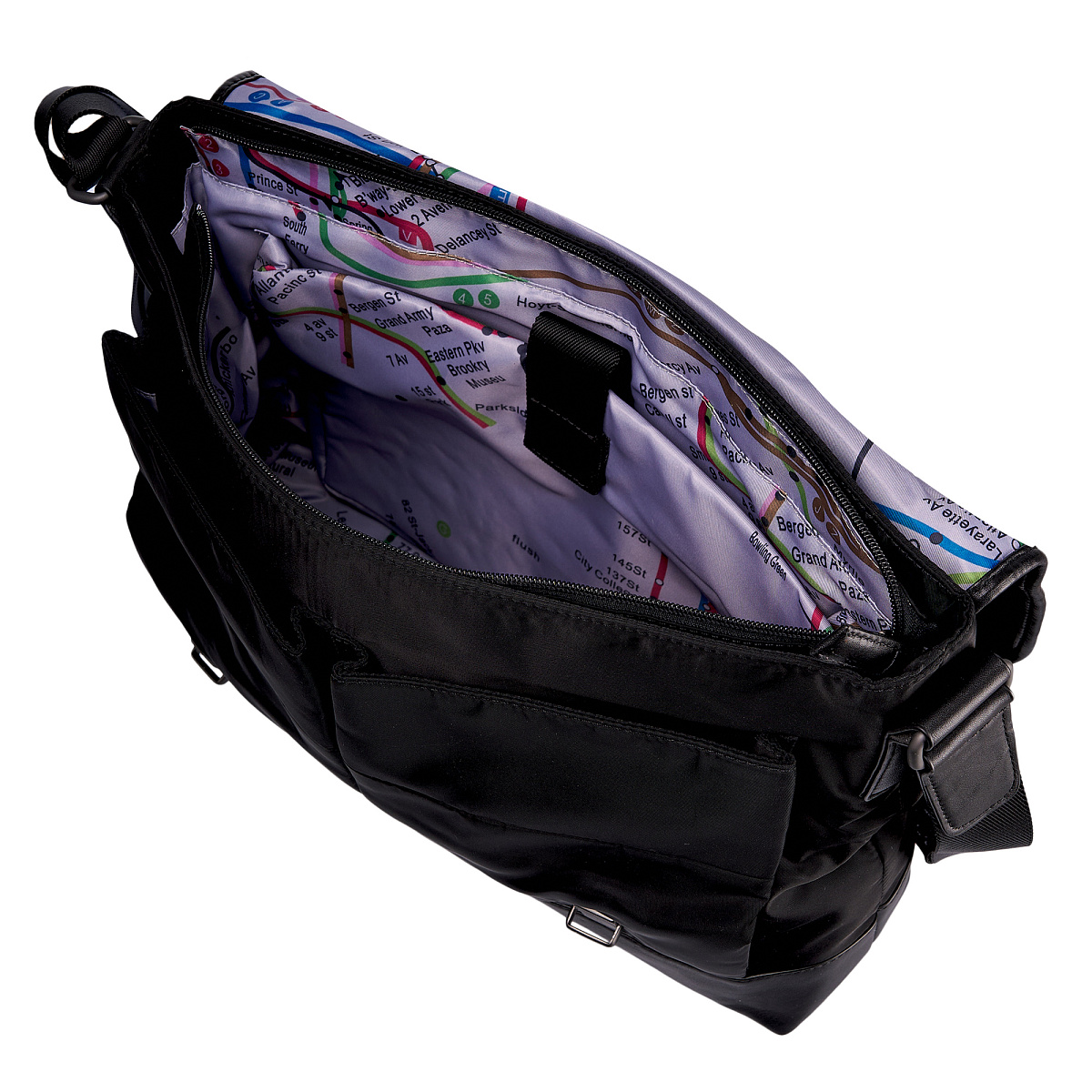 Сумка через плечо Dr.Koffer из нейлона и натуральной кожи