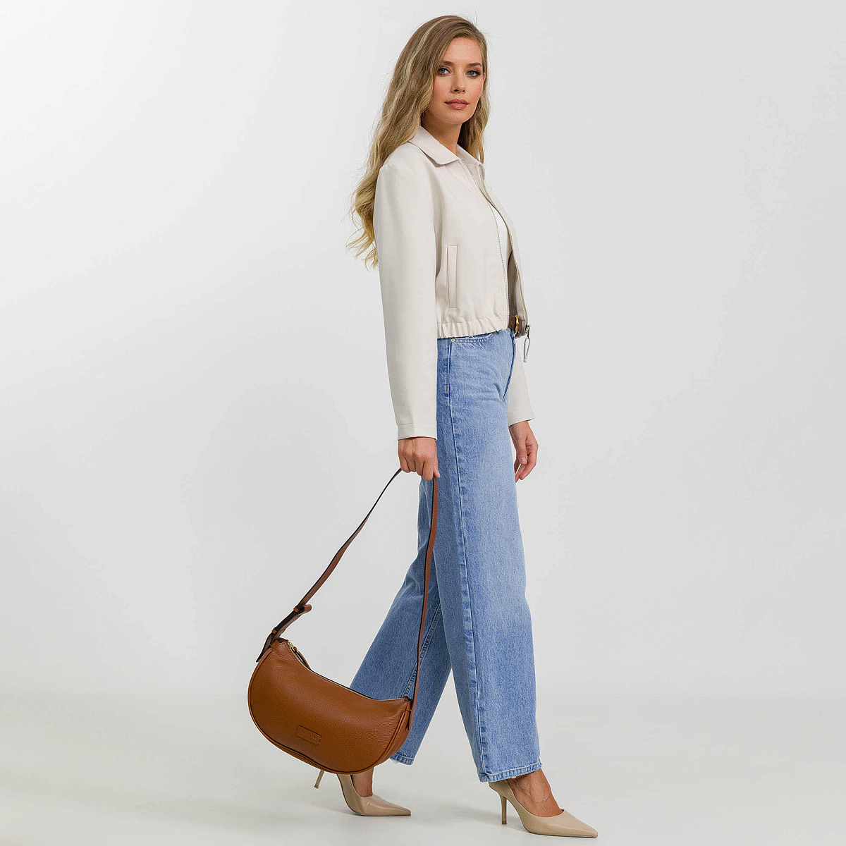 Женская сумка Dr. Koffer из натуральной кожи коричневая