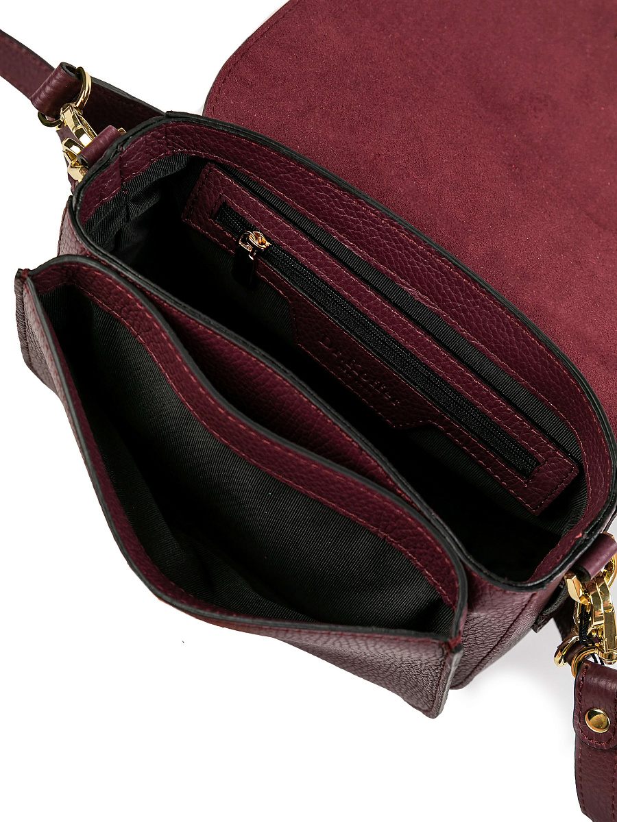 Женская сумка Dr.Koffer из натуральной кожи бордовая