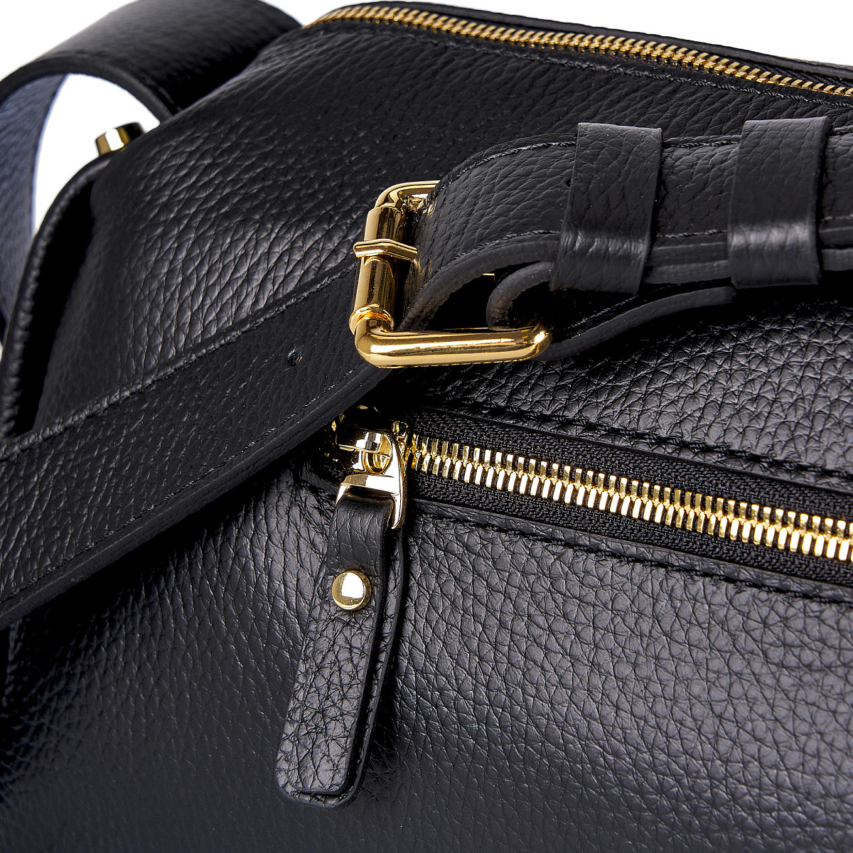 Женская сумка Dr.Koffer из натуральной кожи черная